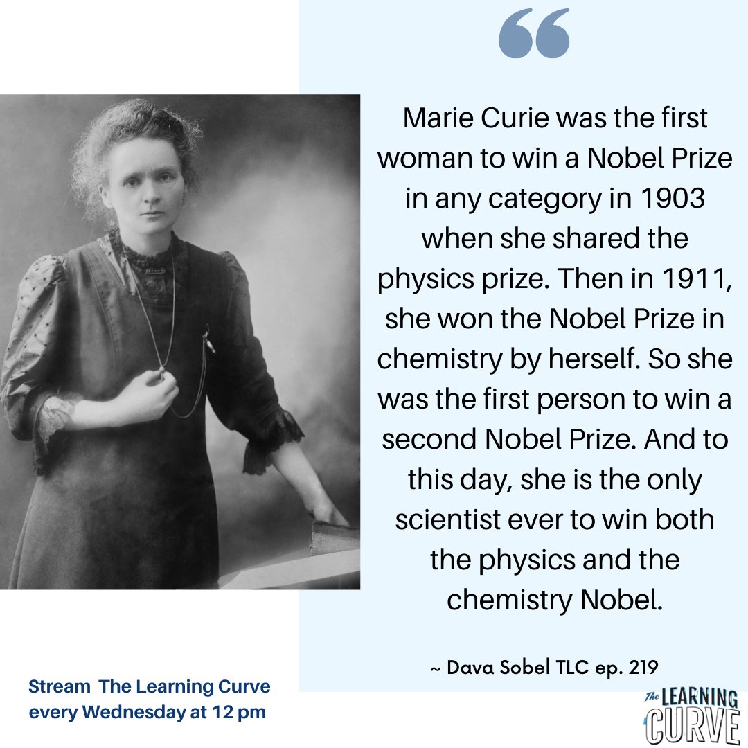 PioneerBoston's tweet image. The Learning Curve hosts @AlishaTSearcy &amp;amp; @AlbertxCheng explore Marie Curie’s incredible journey with Dava Sobel. Uncover the science, the legacy, and the inspiration! Listen here: loom.ly/CGPPzZk #STEMinspiration #Radioactivity