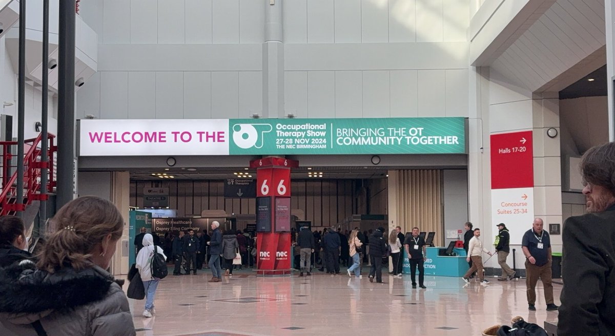 Thahmina_OT's tweet photo. Throwback to this time last week when I was at #TheOTShow Conference in Birmingham. It was truly delightful to be in the presence of fellow #OT s who are as passionate about the profession as I am. Great lectures demonstrating the #PowerofOT #OccupationalTherapy #TogetherGMMH https://t.co/JJs8YxBGri