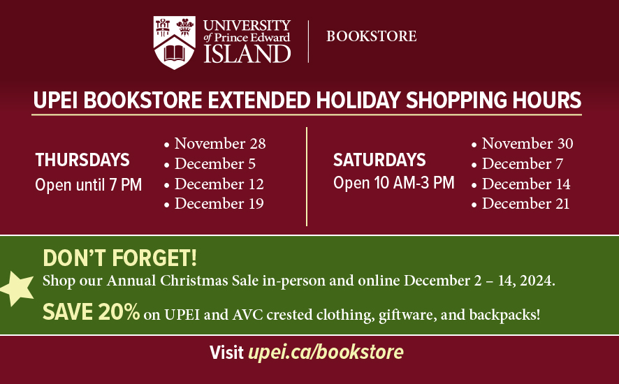 UPEI Bookstore tweet media