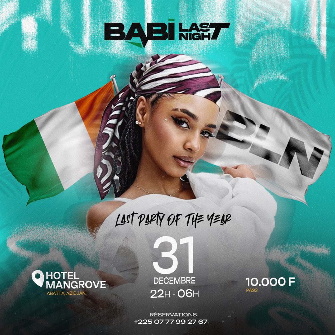 ✨ BABI LAST NIGHT 2024 ✨
Préparez-vous pour la dernière soirée de l’année à Abidjan ! 🎉

Ambiance Dj inoubliable, dernière dose d’adrénaline, spectacle unique bien finir l’année ! 🔥

#Last_Night 
#Réveillon2024
#BNL_arrive