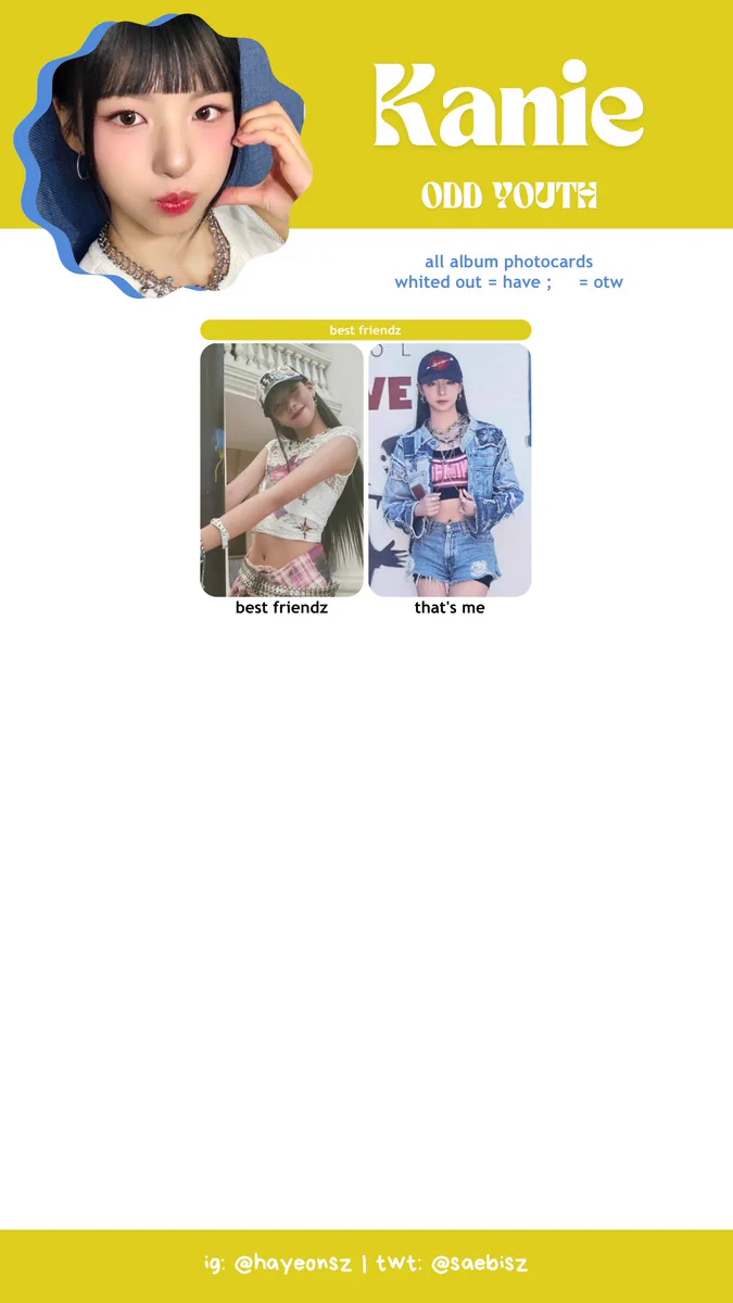 ODD YOUTH Best friends サノク トレカ マヤ gg templates ♡ on X: 