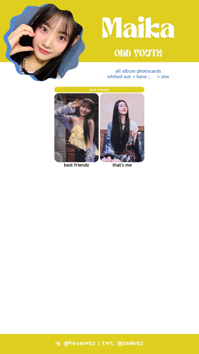 ODD YOUTH Best friends サノク トレカ マヤ GeD3s1eWQAAvs1G?format=webp&