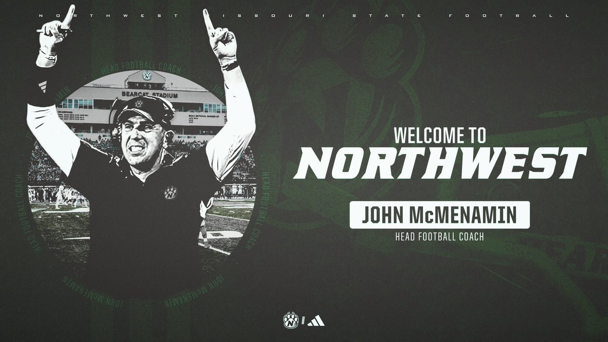 Northwest Missouri State University Director of Athletics Dr. Andy Peterson has appointed John McMenamin as the new head coach of the <a href="/NWBearcat_FB/">Northwest Football</a> program.

McMenamin, a Bearcat alum, becomes the 21st head coach in school history.

“I am thrilled to be able to bring Coach