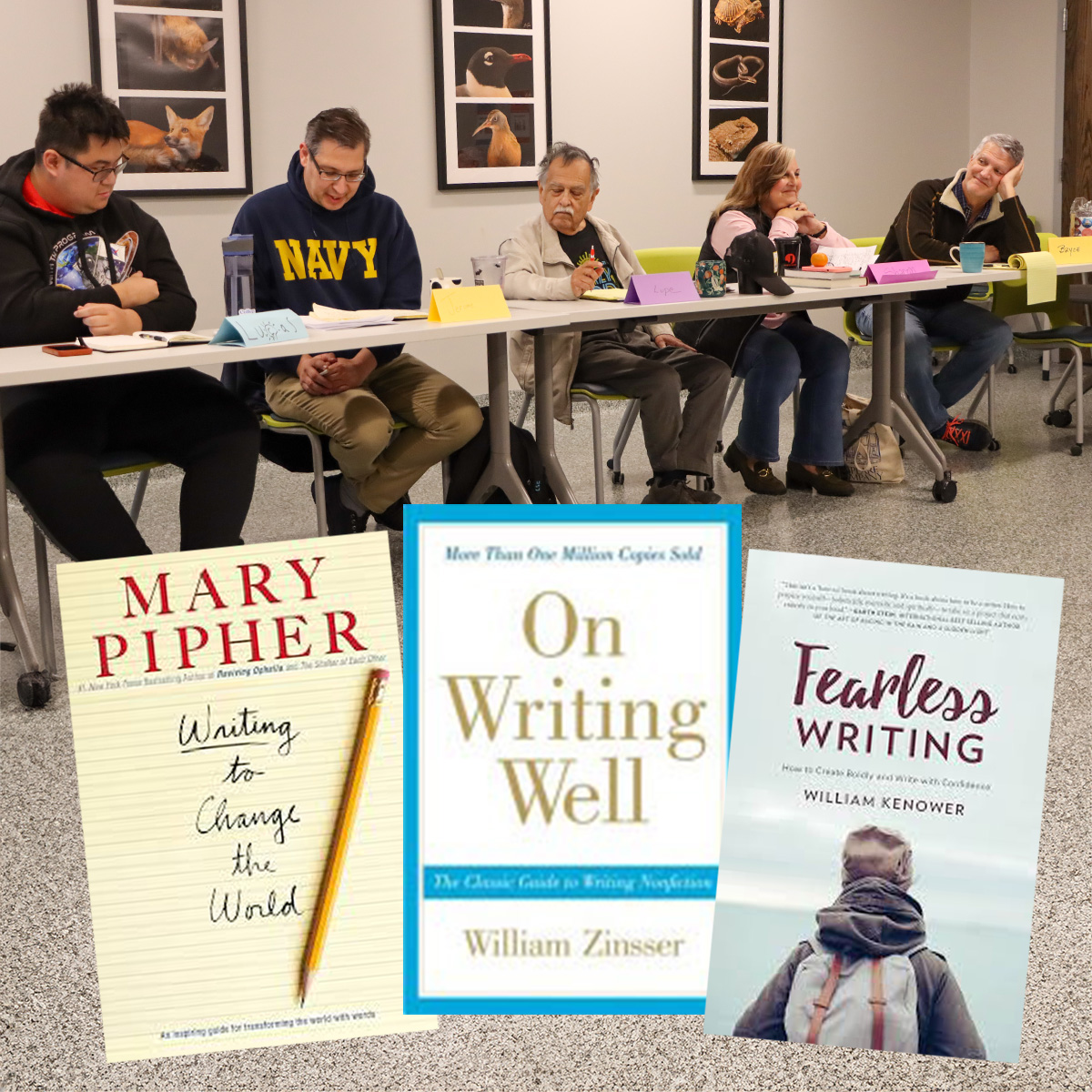 We're raising money to help purchase writing textbooks for veterans/active duty members of Nebraska Warrior Writers - as well as the other books we give away each year. Please consider joining our effort! Thank you! humanitiesnebraska.org/help-us-give-b…