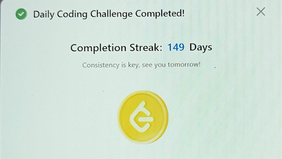 astha_ade's tweet photo. Day 23 of the #Leetcode75 Challenge!
🔸Solved 2 medium level problems using Heap
🔸Solved POTD
Progress - 51/75 ✅
#LeetCode #CodingJourney #CodingCommunit https://t.co/dtmf2seuRG
