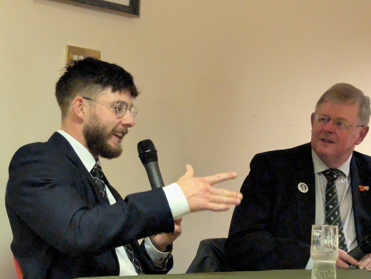 CheltCricketSoc's tweet photo. Probably our youngest ever speaker last night @CheltCricketSoc as @Cdent15 was a fine ambassador for @Gloscricket and himself. There was a genuine desire in the room to see him back playing and contributing in 2025. Next up, Matthew Maynard MBE on Jan 8th (7.30pm). Happy 🎄 !! https://t.co/NQTWXqkljw