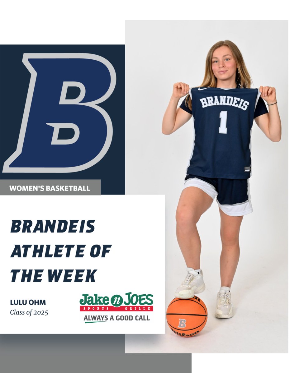 Brandeis Athletics (@brandeisjudges) on Twitter photo This Week's <a href="/BrandeisU/">Brandeis University</a> Athletes of the Week, presented by @TheChateauMA and @JakeNJoes are Elias Rodl of <a href="/BrandeisMBB/">Brandeis Men's Basketball</a> and Lulu Ohm of <a href="/BrandeisWBB/">Brandeis Women's Basketball</a>! #RollDeis brandeisjudges.com/awards.aspx?ao… This Week's <a href="/BrandeisU/">Brandeis University</a> Athletes of the Week, presented by @TheChateauMA and @JakeNJoes are Elias Rodl of <a href="/BrandeisMBB/">Brandeis Men's Basketball</a> and Lulu Ohm of <a href="/BrandeisWBB/">Brandeis Women's Basketball</a>! #RollDeis brandeisjudges.com/awards.aspx?ao…