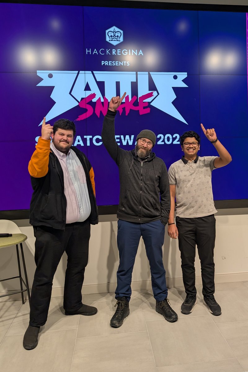 HackREGINA's tweet image. Thanks to all the #Saskatchewan coders who slithered their way to Battlesnake 2024! We saw some epic battles and learned tons. Until next year! #BattlesnakeSaskatchewan