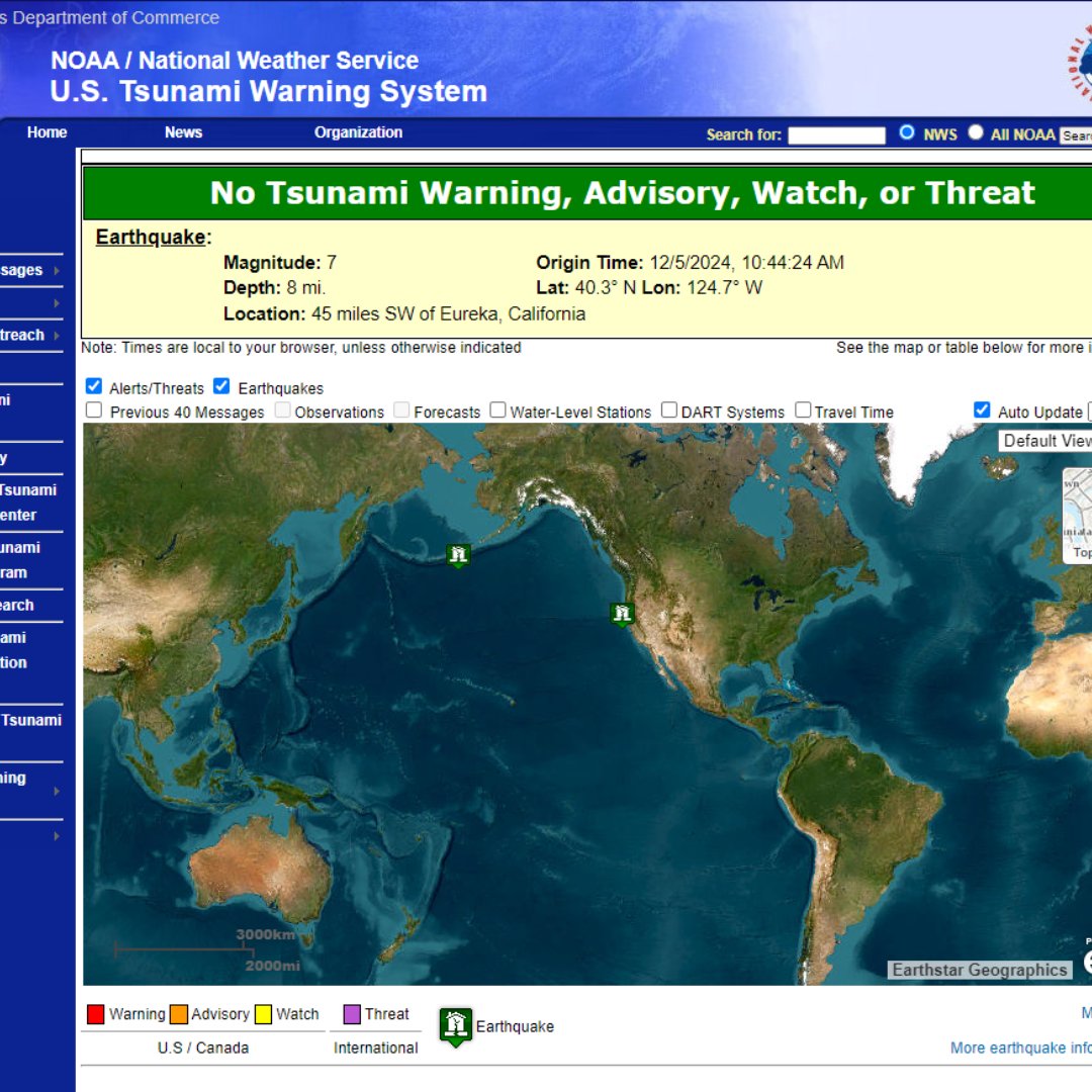 🚨 Tsunami Warning Cancelled for our Area 🚨
  
👉 Monitor updates here: tsunami.gov
 
Stay safe and follow official guidance.