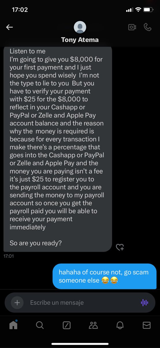 SaikaInk's tweet photo. these people think you are stupid 😂😂😂😂😂😂😂 #scammers https://t.co/iW0y0TBNVQ