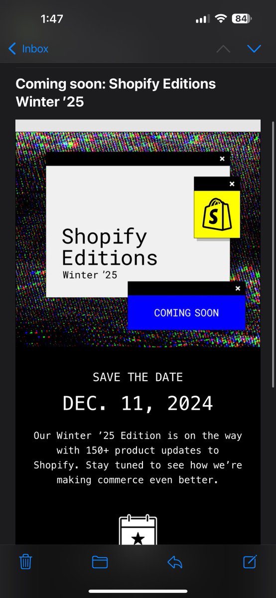 kinngh's tweet photo. Ladies and Gentlemen, Shopify Winter Editions on December 11 https://t.co/CLxcIILK7D