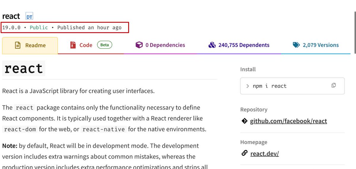 React 19.0.0 доступен для скачивания!

Ранее я опубликовал видео с разбором новых фичей!
youtu.be/XOA3HKXPSN0