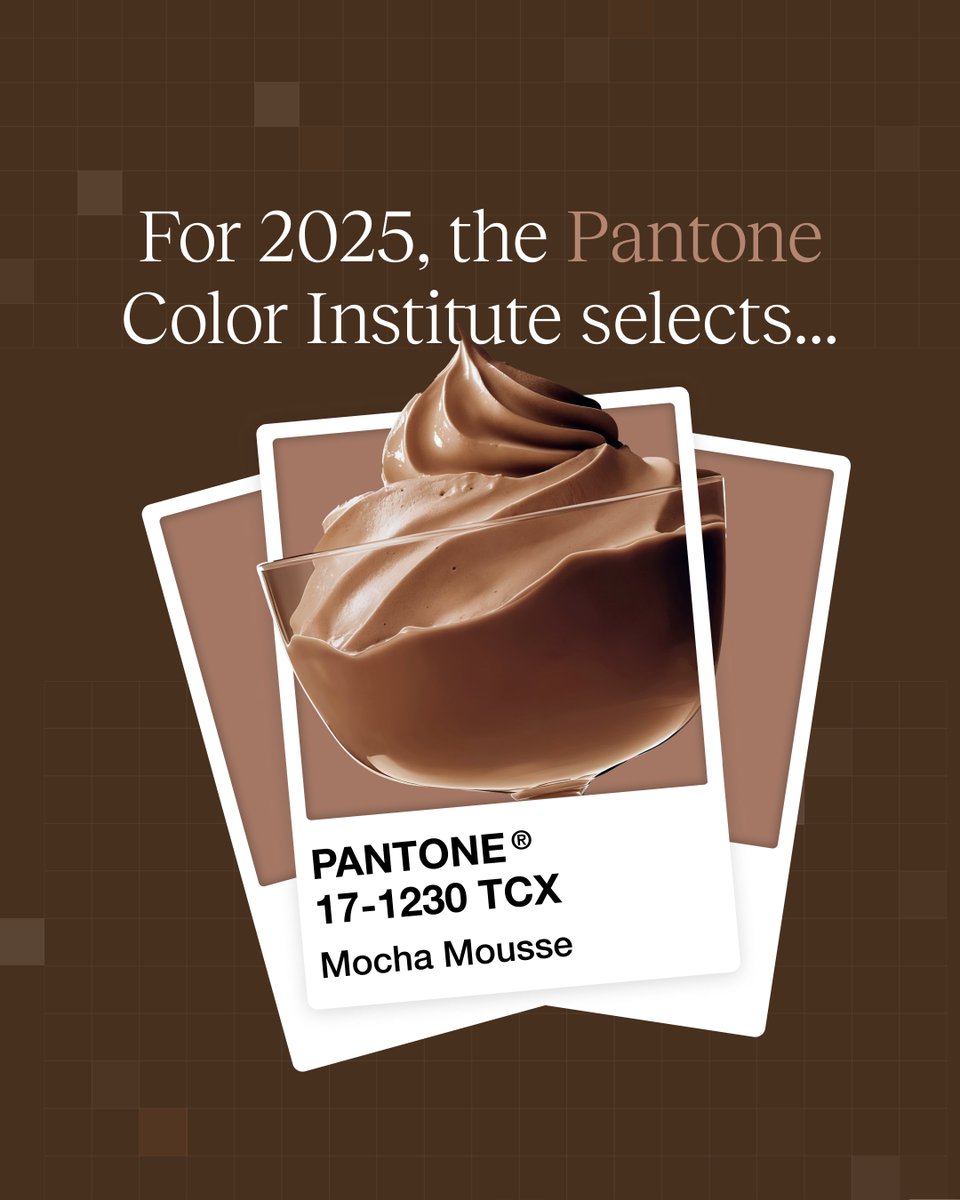 HudsonFusion's tweet photo. Move over, Peach Fuzz! 👋 We’re loving this years pick, Mocha Mousse! https://t.co/MT1C7O7qhH
We're already brainstorming ways to incorporate this hue into our designs. How will you be using Mocha Mousse? 

#Pantone2025 #MochaMousse #ColorOfTheYear #DesignTrends https://t.co/8JbURgJfEe