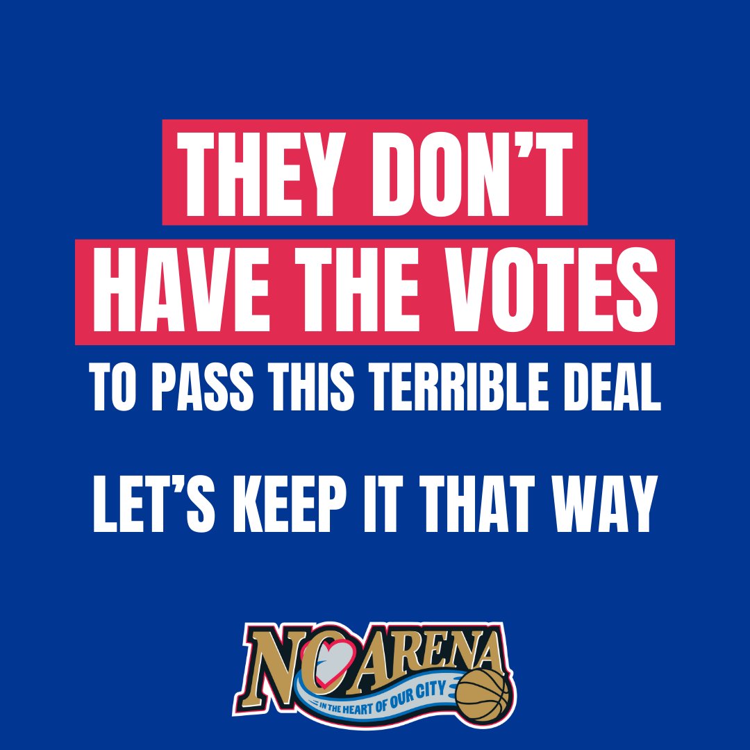🏆BREAKING: The people WIN arena vote delay!🏆

City Council has delayed a crucial vote. 

Your calls, emails, and outrage are working, and this is a MAJOR victory.