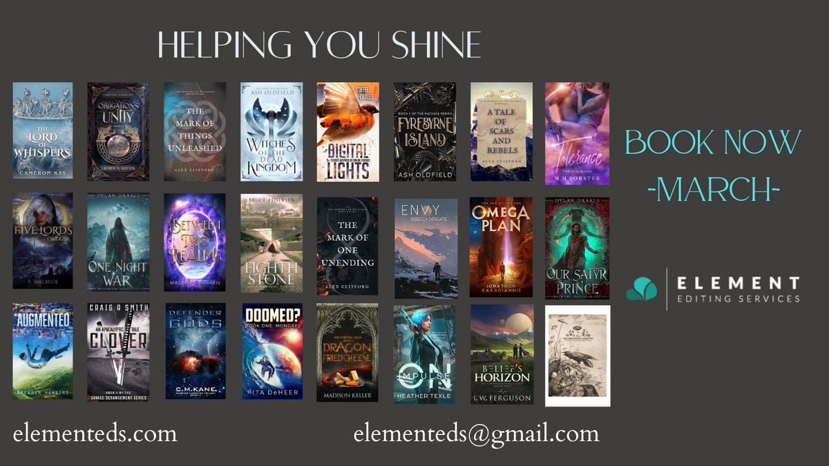 elementeds's tweet photo. Looking for an editor? I reopen for bookings in March!
Send me an email and let's get to know more about each other and your manuscript.
#AusWrites #Fantasy #ScienceFiction #AmEditing #WritingCommunity https://t.co/0I6Bn4N8Py