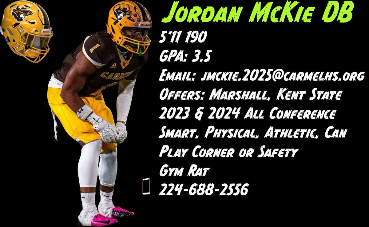 Jason McKie (@jmack37) on Twitter photo Character ✅
Work Ethic ✅
Academics ✅
Teammate ✅
Mental Toughness ✅
Physical Toughness ✅
Potential 🚀
Recruitment 100% Open
<a href="/Jordan1Mckie/">Jordan McKie</a>
hudl.com/v/2QzntH
<a href="/PrepRedzoneIL/">Prep Redzone Illinois</a> <a href="/EDGYTIM/">Timothy “EDGYTIM” OHalloran</a> <a href="/dhpreps/">Daily Herald Preps</a> Character ✅
Work Ethic ✅
Academics ✅
Teammate ✅
Mental Toughness ✅
Physical Toughness ✅
Potential 🚀
Recruitment 100% Open
<a href="/Jordan1Mckie/">Jordan McKie</a>
hudl.com/v/2QzntH
<a href="/PrepRedzoneIL/">Prep Redzone Illinois</a> <a href="/EDGYTIM/">Timothy “EDGYTIM” OHalloran</a> <a href="/dhpreps/">Daily Herald Preps</a>