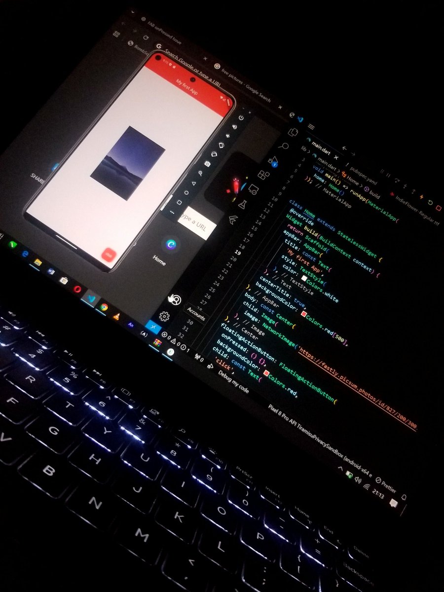 favour66373's tweet image. Flutter Day 2 🚀
Today, I learned about states in Flutter, hot reload, scaffold widgets, colors, and font styles. I also explored how to add images to my app! 

#FlutterDev #CodingJourney #LearnFlutter #TechLife #100DaysOfCode