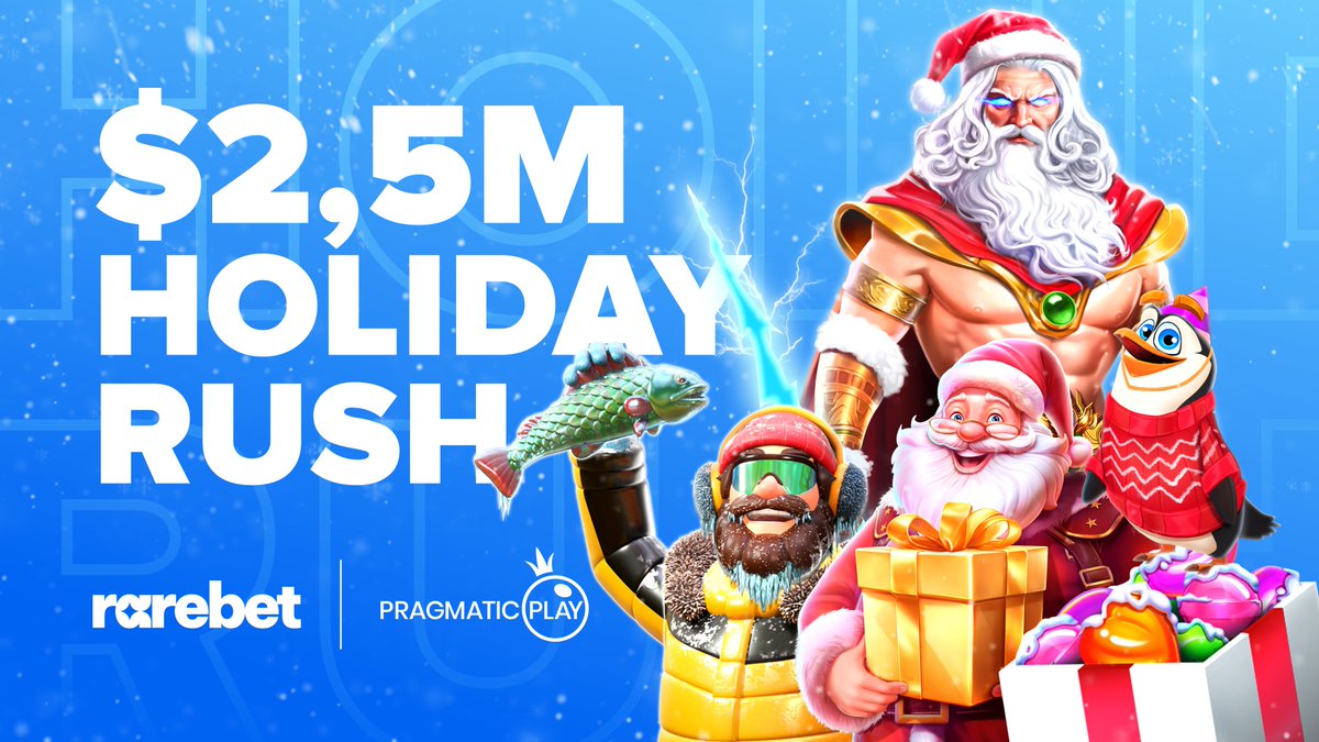 🎄 $2,500, 000 Holiday Rush is here! 🎅

Spin your way to festive rewards from ⏰ 6th December 2024 to 10th January 2025! 

Join 🎁 Daily Prize Drops &amp; Hourly Tournaments with cash, free spins, &amp; multipliers. No min bets or wagering!

Don’t miss out — play now! ✨