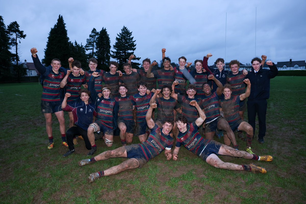 The winning feeling for <a href="/RGSHWSport/">RGSHW Sport</a> 1stXV at the final whistle after a tough game against Kingswood School in the <a href="/SchoolsCup/">Continental Tyres Schools Cup</a> 18 Cup QF @NextGenXV <a href="/rgshw/">RGSHW Headmaster</a>