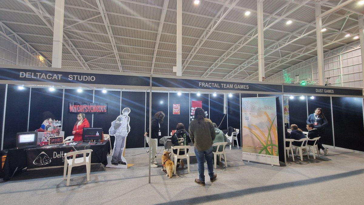 SimValenciana's tweet image. A la @VaGexperience hem pogut vore als estudis indies @DeltaCatStudio @FractalTeamGame i @DustGamesStudio 🔥

Encara queden 3 dies, demà vos penjo més cosetes ❤️