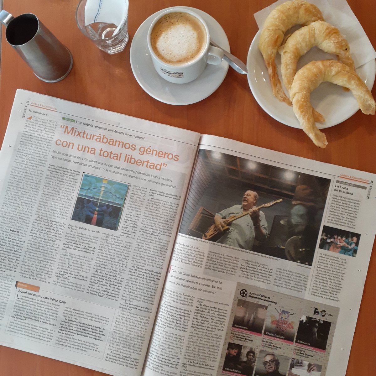 Ayer, en el diario <a href="/pagina12/">Página|12</a>, apareció una entrevista que le realicé al gran <a href="/LittoNebbiaOk/">Litto Nebbia</a>, el padre de todos nosotros.

Aquí, el link de la nota:

pagina12.com.ar/787520-litto-n…

Además, les comparto una imagen del trabajo impreso. En papel, se sabe, es otra cosa.