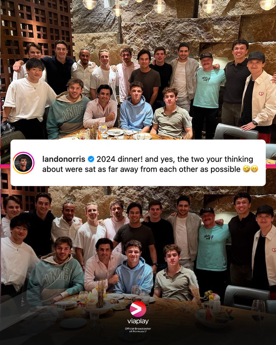 Lewis Hamilton tok initiativ og fikk samlet Formel 1-førerne før årets siste løpshelg 😍

Lando Norris delte en morsom detalj fra kvelden 🤭