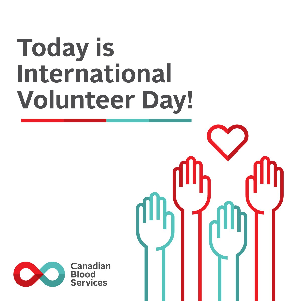 Today is International Volunteer Day! We celebrate the volunteers here in Alberta and across the country who help strengthen the health of our communities and forge meaningful connections between donors and recipients. 

Thank you to our Alberta volunteers.