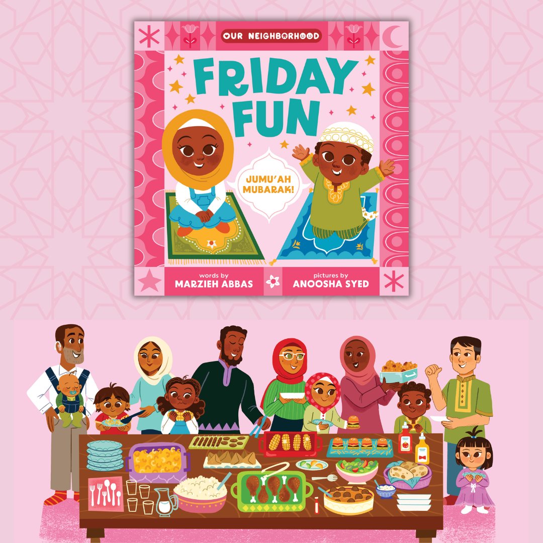 little bee books (@littlebeebooks) on Twitter photo Feel blessed every Friday with #FridayFun by <a href="/MarziehAbbas/">📚🌟Marzieh Abbas 🌟📚 Order: AWE-SAMOSAS!</a> and illustrated by #AnooshaSyed. On sale tomorrow, this new inclusive board book celebrates Islamic traditions, inviting readers into a joyous Muslim household.
#Beeareader🐝 Feel blessed every Friday with #FridayFun by <a href="/MarziehAbbas/">📚🌟Marzieh Abbas 🌟📚 Order: AWE-SAMOSAS!</a> and illustrated by #AnooshaSyed. On sale tomorrow, this new inclusive board book celebrates Islamic traditions, inviting readers into a joyous Muslim household.
#Beeareader🐝