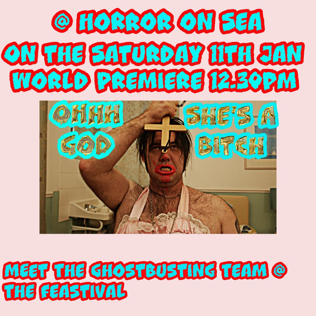 🚨 World Premiere Alert 🚨 She's a Bitc! The Ghostbusters team is back!

Gear up for an action-packed adventure Join us at Horror on Sea on Saturday 11th Jan at 12:30 pm for the world premiere. Get ready to be on the edge of your seats and roaring with excitement!