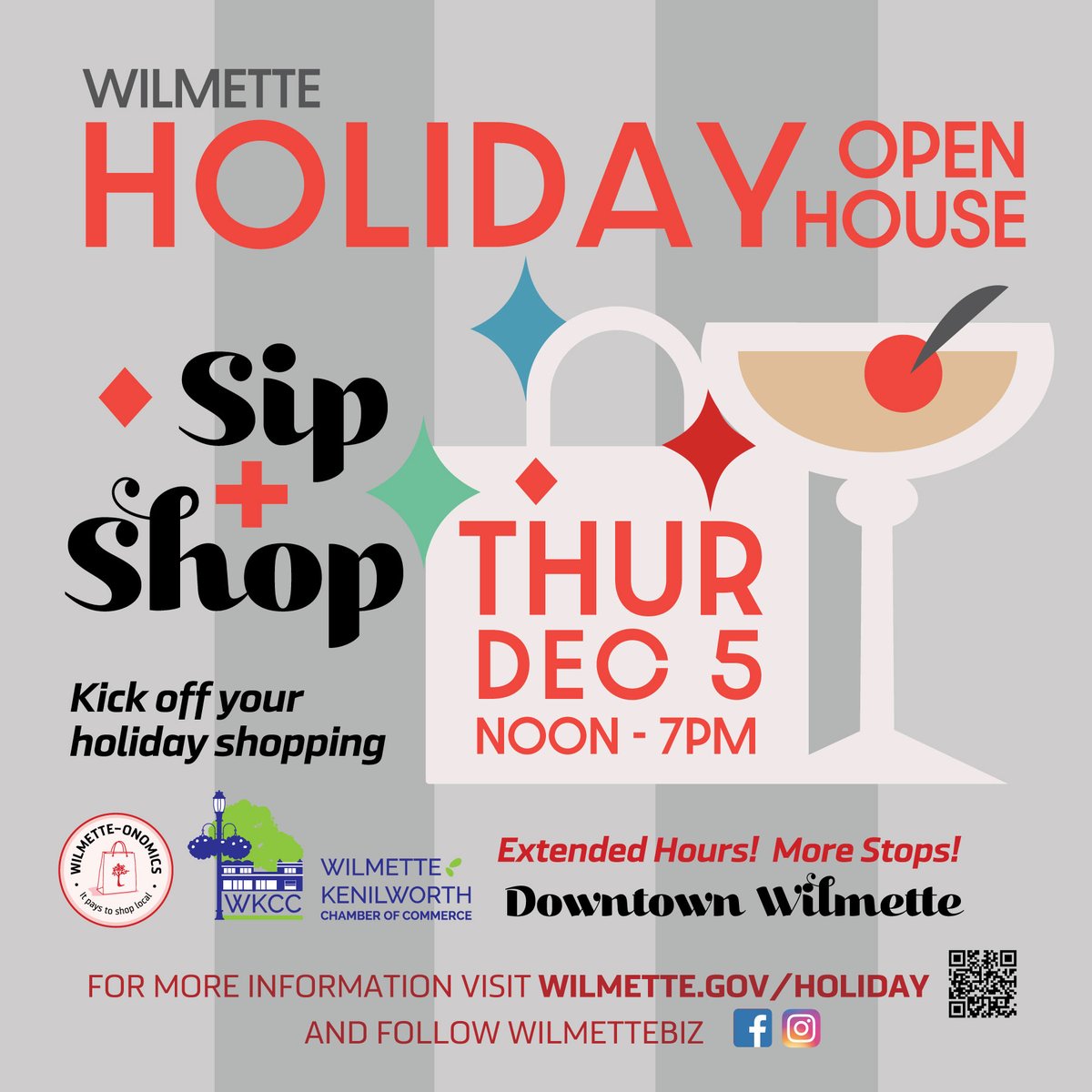 TheNSWeekend's tweet photo. 🎉 Join us for Wilmette's Sip & Shop until 7 PM today in Downtown Wilmette! 🛍️✨ Enjoy festive shopping, delicious drinks, and a jolly atmosphere. Don’t miss out on this perfect way to kick off your holiday season! 🎄❤️ 

#WilmetteHoliday #SipAndShop #ShopLocal #HolidaySpirit #DowntownWilmette