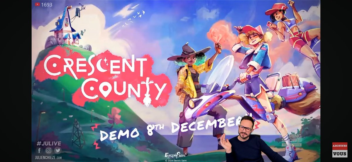Frenchi_Rom's tweet photo. ✨ Un nouveau jeu haut en couleur pendant le #PCGamingShow prénommé #CrescentCounty !
C’est en #Julive et c’est par ici : https://t.co/HfnPwrMOw1 ✨ https://t.co/I5o2pWMFCh