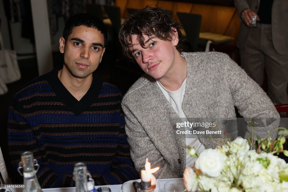 Thomas with actor Rish Shah photographed by Dave Bennett at the launch of the SS25 WAX London new collection in London, UK - December 4