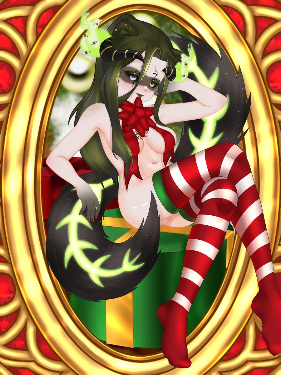 Come here baby and unwrap me 🤍

#NymArtz #Vtuber 

🎨: <a href="/PrincelingDante/">Princeling Dante ⚜️❇️ VGen</a>  
♡'s &amp; ⟲'s appreciated