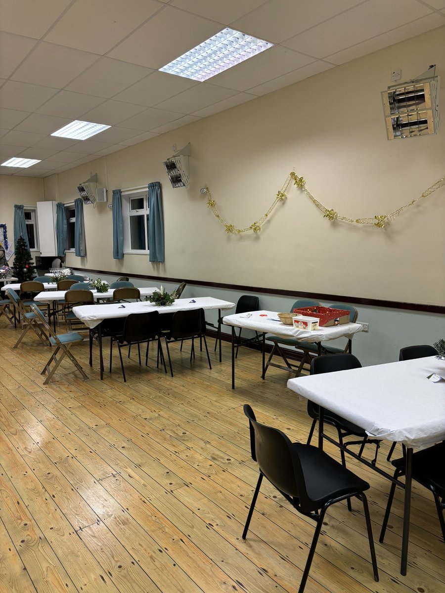 CoshestonVC's tweet image. All set up ready for Cosh Nosh tomorrow, our 31st year 😊come and join us for Cawl and carols.
Please remember to bring cash 😊🎄