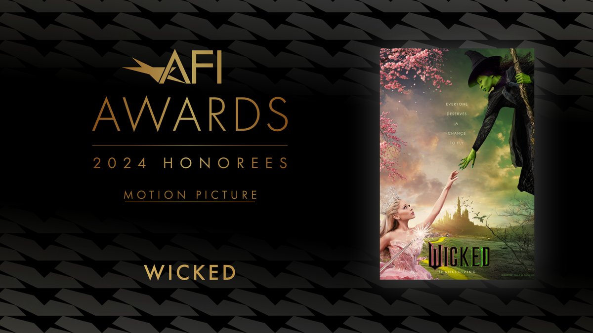 AFI (@americanfilm) on Twitter photo Congratulations to #AFIAWARDS 2024 honoree <a href="/wickedmovie/">Wicked: For Good</a>, one of the most outstanding films of the year. <a href="/UniversalPics/">Universal Pictures</a> <a href="/realJGoldblum/">Jeff Goldblum</a> Congratulations to #AFIAWARDS 2024 honoree <a href="/wickedmovie/">Wicked: For Good</a>, one of the most outstanding films of the year. <a href="/UniversalPics/">Universal Pictures</a> <a href="/realJGoldblum/">Jeff Goldblum</a>