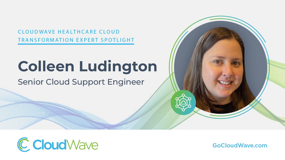 Meet Colleen Ludington! As a Senior Cloud Support Engineer for <a href="/GoCloudWave/">CloudWave</a>, Colleen excels in backup projects &amp; support. What does she like most about working in #healthcare? “The constant growth and seeing the rapid technological improvements.” 
#HealthcareIT #HealthcareCloud