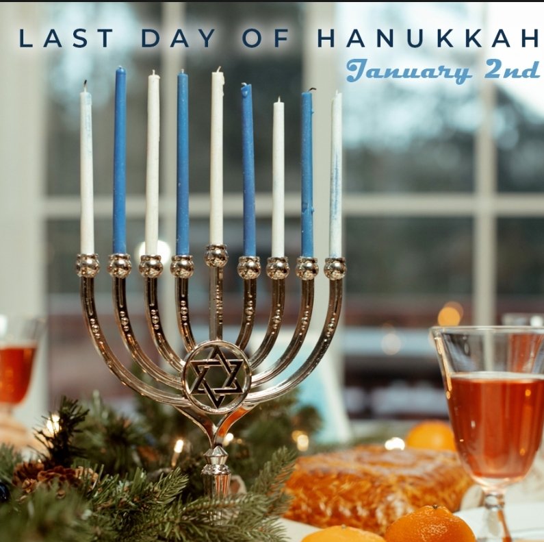 AMLesterChangNY's tweet image. Mazel tov! We've reached the final night of Chanukah! As we light the shamash and all eight candles, we reflect on the miracles, joy, and love shared throughout the Festival of Lights. Wishing you a bright and beautiful conclusion to this special holiday! #HappyChanukah #LastDay