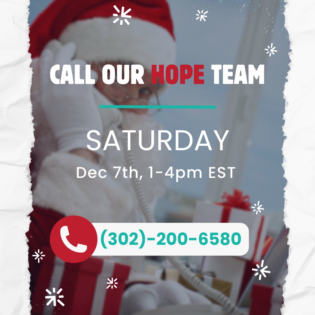 GiveSendGo's tweet photo. This Saturday our team will be taking calls and sharing HOPE for the holidays!
Join us Saturday, Dec 7th,1-4pm EST, to share your prayer requests and testimonies with us.
We want to hear from YOU! (302)-200-6580
#Call #HopeTeam #Prayer #PrayerWorks #GiveSendGo #Hope #Holidays https://t.co/whleKjQ4An