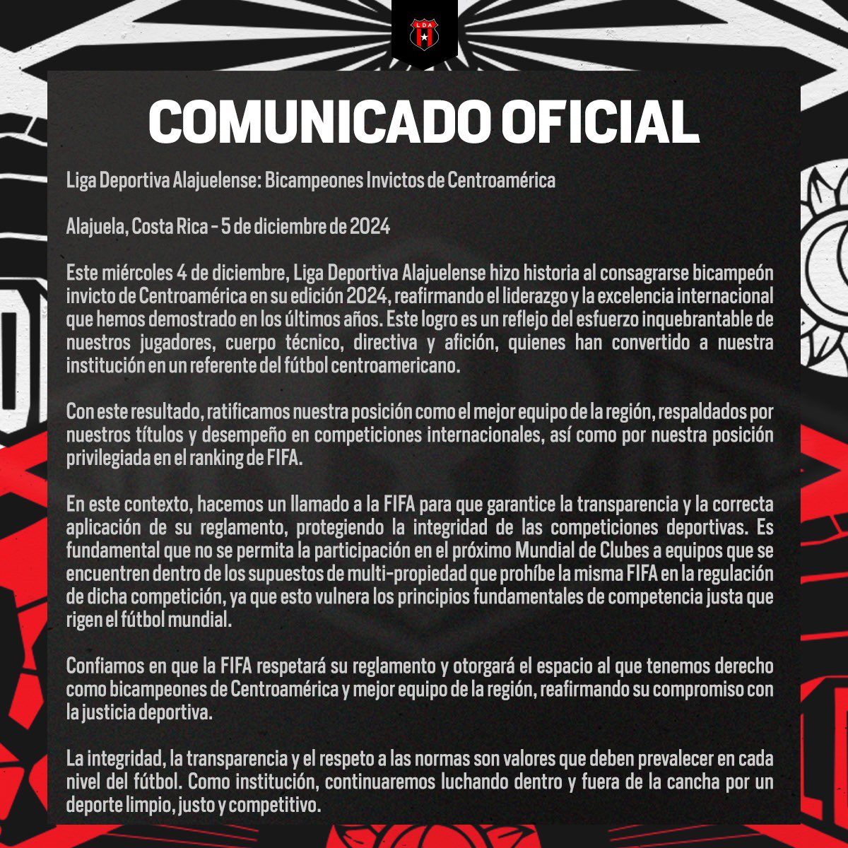 Alajuelense tweet media