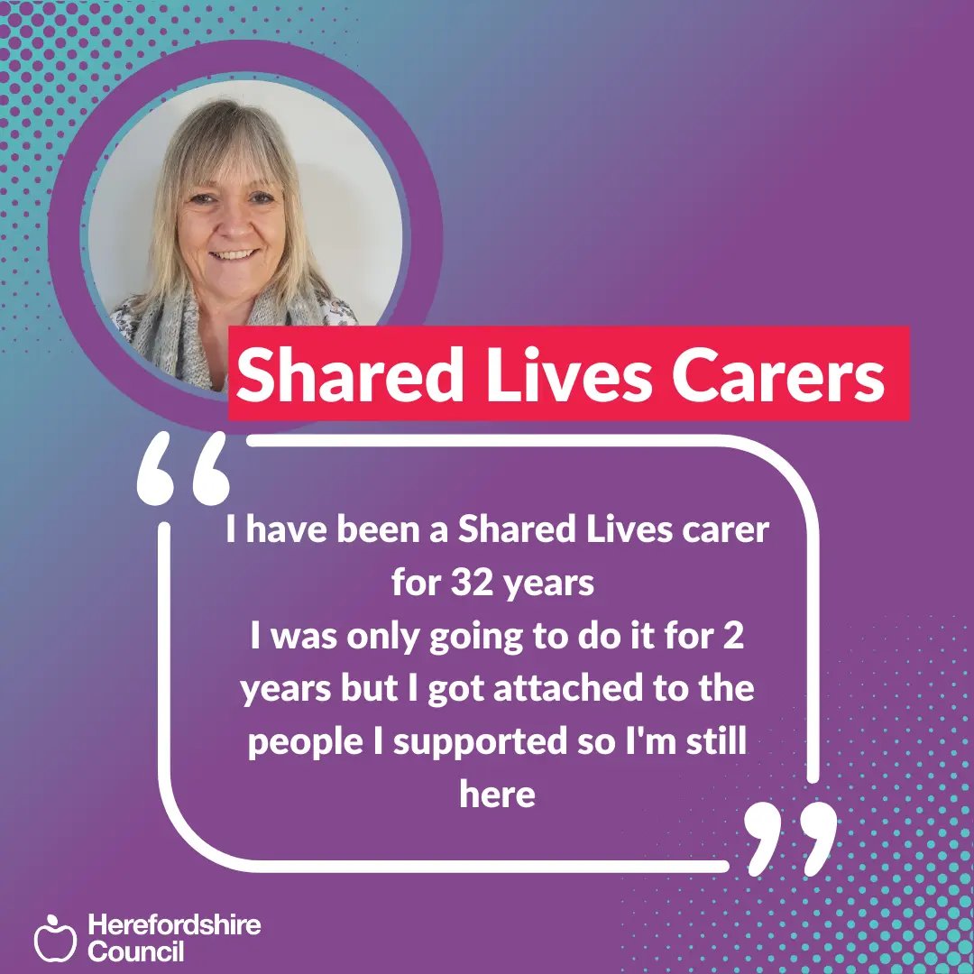 In Herefordshire, Shared Lives carers create homes filled with kindness &amp; connection 
If you have a few days a month or more to give, you can offer support in a way that fits your life &amp; you’ll get training, ongoing support &amp; weekly payments
For more 🔽 
orlo.uk/Yb1X3