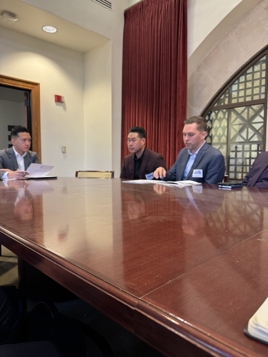 AHLA's tweet photo. Advocacy in action! 📣

AHLA’s Troy Flanagan and Jason Riederer, along with several AHLA members, met with #LosAngeles City Council members and the mayor's office to discuss the harmful effects the proposed changes to the Hotel Worker Minimum Wage Ordinance and Living Wage Ordinance would have on our industry.