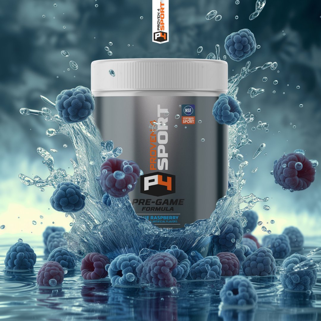 PHNProven4's tweet image. 💙 Power up with Proven4 Sport Blue Raspberry Pre-Workout! NSF Certified for clean energy to crush every rep, run, or game. 💪 #Proven4Sport #NSFCertified #FuelYourGoals  #PreWorkout #FitnessFuel