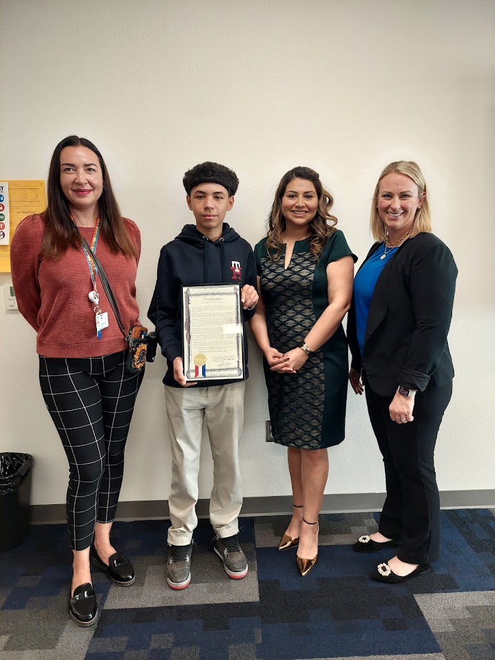 Yesterday, we celebrated Matias Lopez Castañeda Day!

Matias is 13 years old and has achieved academic excellence and has served as a positive example for his family, school, and community.