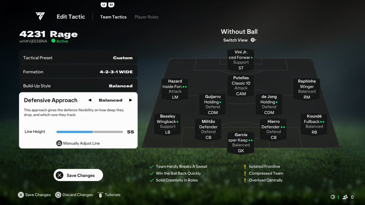 Quick_RageEAFC's tweet photo. 🚨  Brand new Meta  4231(2)  Tactics  🚨

Code:  wH#VjEE56NA  👈

*55 Depth

✅ FOCUS; Support had ST making great runs in open format
✅ Classic 10/ ATT works very well as an Att playmaker CF
✅ LM heavily involved, consistently darting in gaps
✅ LB WingBK/ Support…
🪡 Thread https://t.co/Ihgo3V0UrR