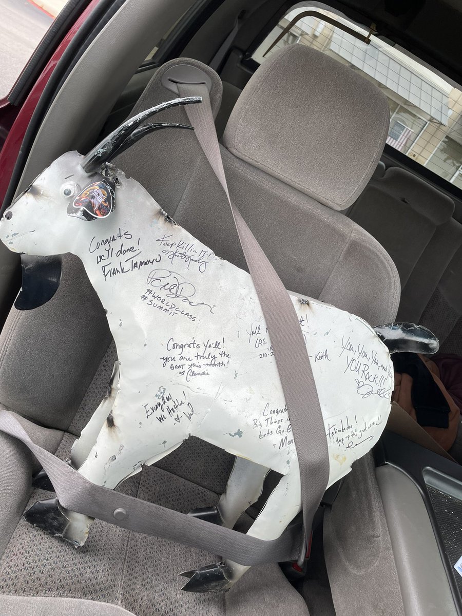 The San Antonio East #goat  is traveling up north to New Braunfels! Great job Creekside team finishing No 1 in November 🔥🎉🐐 <a href="/STXspeaks/">STXspeaks</a>  <a href="/jessermontez/">Jesse Montez</a> #lifeatatt