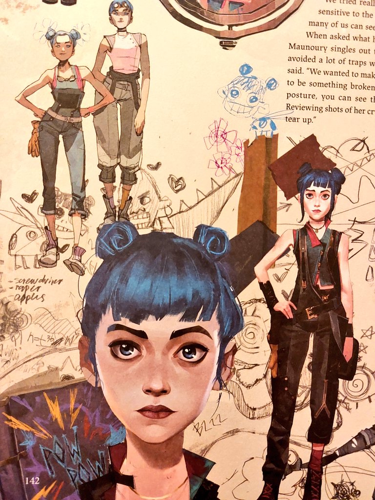 arcaneindetail's tweet photo. Arcane S2 Alternate Universe Powder Character Concept Art ✨️💙 https://t.co/soGeRe4W6z