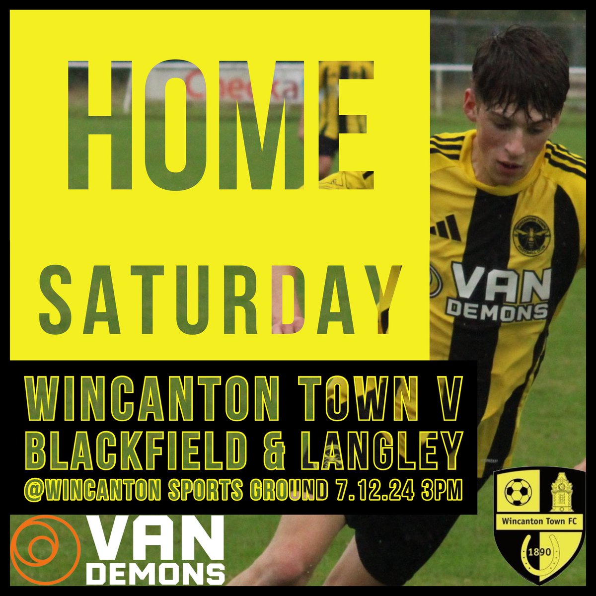 Wincanton Town FC (@wincantontownfc) on Twitter photo Home Game;
Saturday we are back at home in the <a href="/WessexLeague/">Velocity Wessex League</a> as we face <a href="/bandlfc/">Blackfield & Langley FC</a> for the 3rd time this season.
Kick off is 3pm, bar open from 1pm.
£7 adults
£6 concessions
Under 16s free
#upthewasps Home Game;
Saturday we are back at home in the <a href="/WessexLeague/">Velocity Wessex League</a> as we face <a href="/bandlfc/">Blackfield & Langley FC</a> for the 3rd time this season.
Kick off is 3pm, bar open from 1pm.
£7 adults
£6 concessions
Under 16s free
#upthewasps
