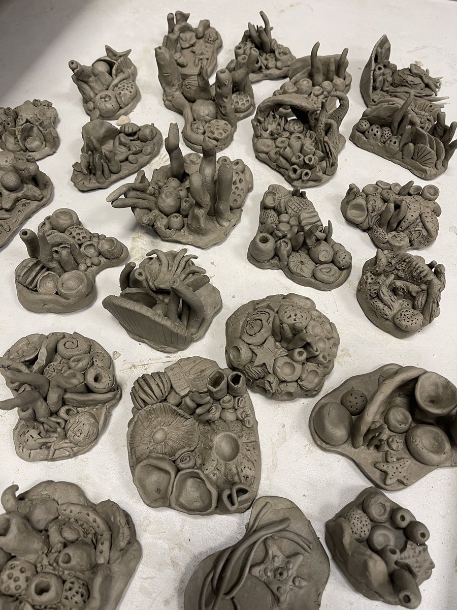 ADT@TACathedral (@tac_adt) on Twitter photo Year 10 spent the morning sculpting their coral reefs for their aquatic world project! 🪸🐙🐳🦀🐬🪼
Now to be fired then glazed, I can’t wait to see the finished look! 🪸🤩
#CoralReef #BuffClay #3D #Sculptures
🗣️ <a href="/MissDearnley_/">Stephanie Dearnley</a> Year 10 spent the morning sculpting their coral reefs for their aquatic world project! 🪸🐙🐳🦀🐬🪼
Now to be fired then glazed, I can’t wait to see the finished look! 🪸🤩
#CoralReef #BuffClay #3D #Sculptures
🗣️ <a href="/MissDearnley_/">Stephanie Dearnley</a>
