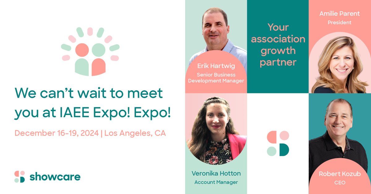 Our team will be onsite at IAEE Expo! Expo! 🎉 

Join us at booth #2703 to chat about how we help associations like yours. Let's partner together to achieve your goals in 2025!

#expoexpo #showsforshows #eventprofs