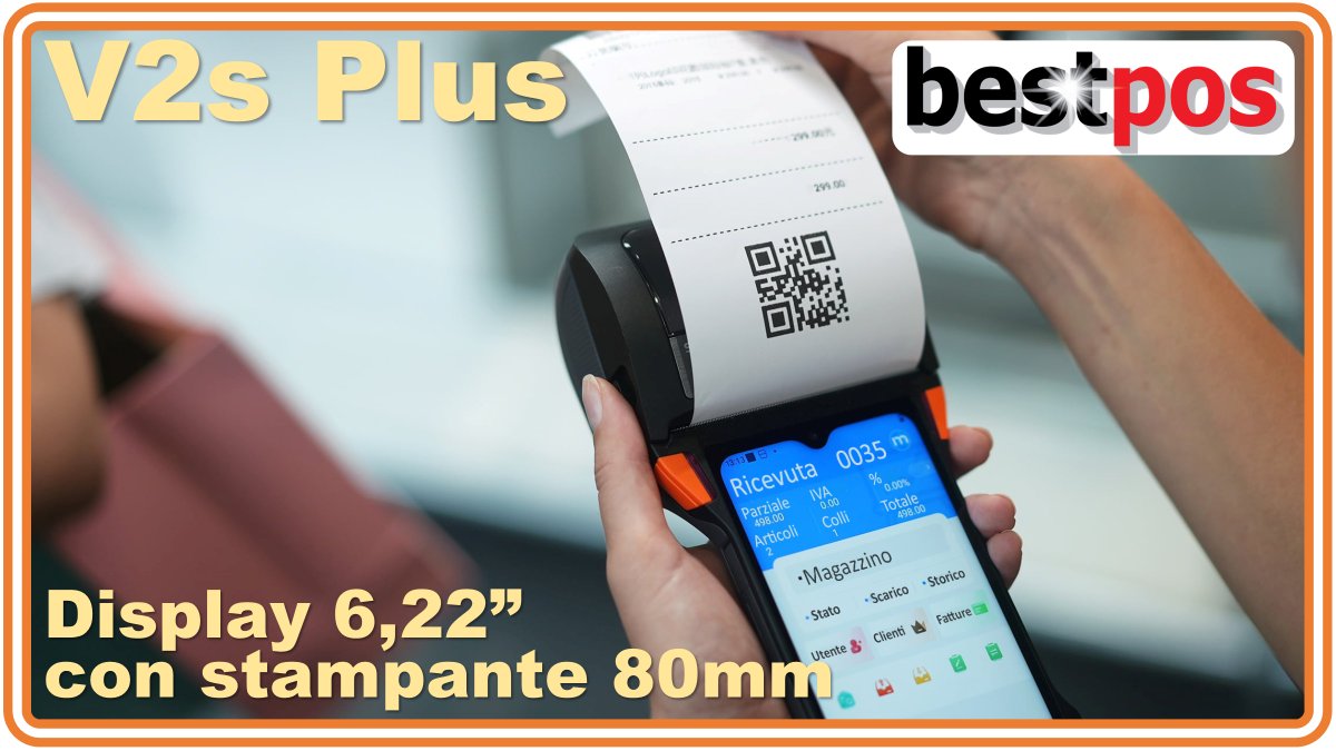 BestposAures's tweet photo. V2s Plus
Display da 6,22" e stampante da 80mm https://t.co/7SLCcNpreG